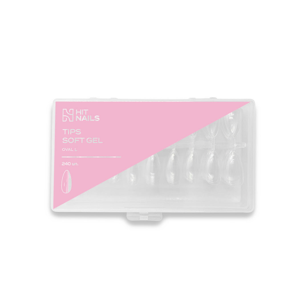 Tips Soft Gel Oval L 240 un.