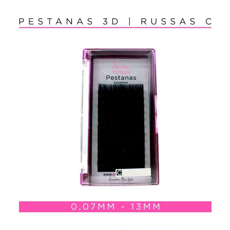 Caixa Pestanas 3D/Russas C 0,07mm 13mm