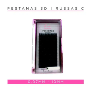 Caixa Pestanas 3D/Russas C 0,07mm 10mm