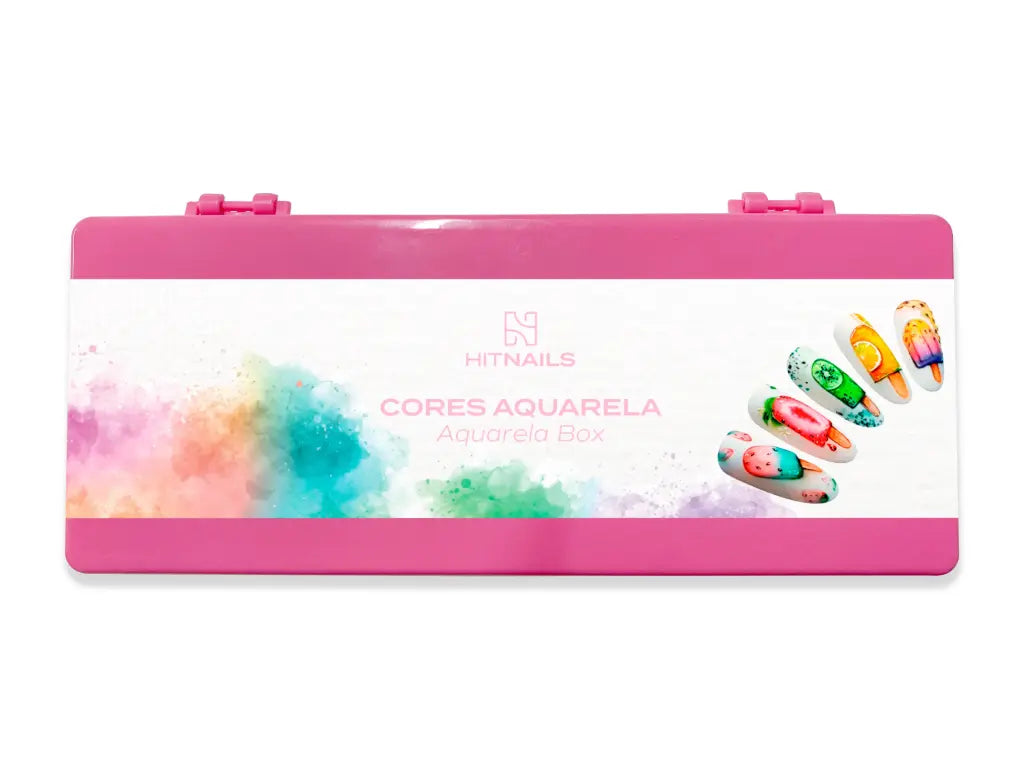 Caixa com Cores Aguarela
